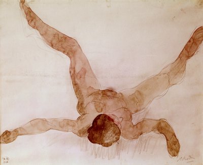 Femme nue allongée sur le dos - Auguste Rodin